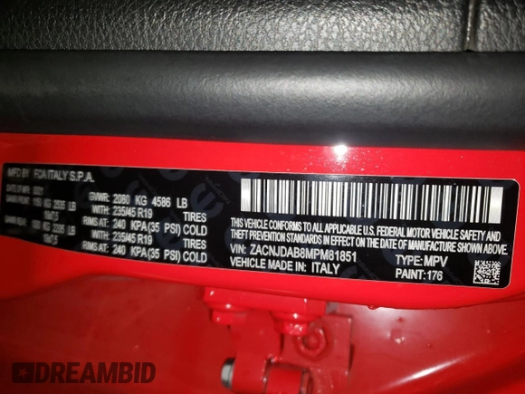 2021 Jeep Renegade Jeepster z VIN ZACNJDAB8MPM81851, wystawiony jako Copart lot #49913615 z przebiegiem 56 130 mil mil oraz Czysty tytuł • Clean title. Historia ofert i sprzedaży dostępna na DreamBid. Obrazek 13.