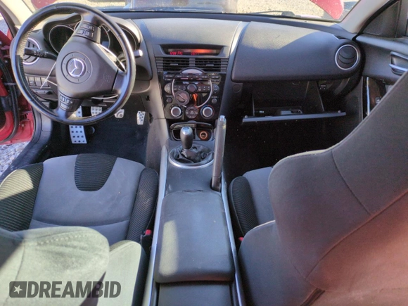 2004 Mazda RX-8 with VIN JM1FE173040121702, listed as a Copart auction lot 87037064 with 51,964 mi miles and Salvage Title. Bid and sale history available at carsss.com. Image 8.