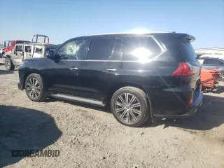 2020 Lexus LX with VIN JTJDY7AX9L4332897, listed as a Copart auction lot 71180324 with 42,878 mi miles and Salvage Title. Bid and sale history available at carsss.com. Image 2.