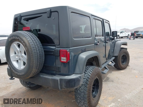 2017 Jeep Wrangler Unlimited Sport with VIN 1C4BJWDG2HL634291, listed as a IAAI auction lot 42242223 with 145,880 mi miles and . Bid and sale history available at DreamBid. Image 4.