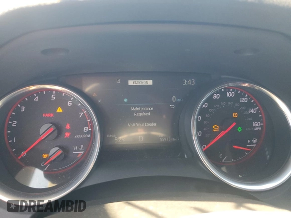 2020 Toyota Camry XSE with VIN 4T1K61AK7LU395347, listed as a Copart auction lot 46151015 with 55,913 mi miles and Salvage Title. Bid and sale history available at DreamBid. Image 9.