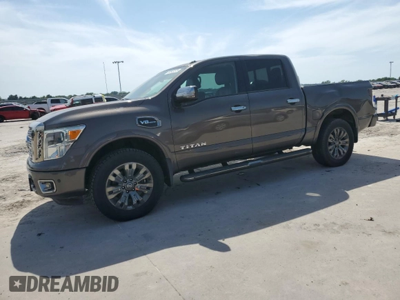 2017 Nissan Titan SV z VIN 1N6AA1E54HN512447, wystawiony jako Copart lot #56543875 z przebiegiem 119 426 mil mil oraz Czysty tytuł • Clean title. Historia ofert i sprzedaży dostępna na DreamBid. Obrazek 1.
