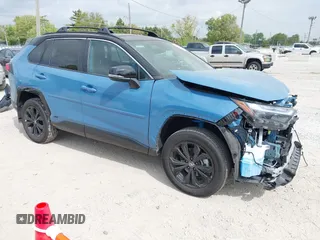 2024 Toyota RAV4 Hybrid XSE with VIN 4T3E6RFV4RU163271, listed as a IAAI auction lot 42237047 with 9,988 mi miles and . Bid and sale history available at DreamBid. Image 1.