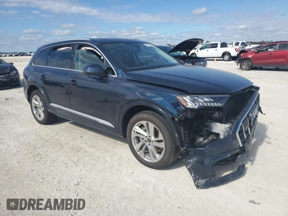 2024 Audi Q7 Premium Plus with VIN WA1LCBF73RD002748, listed as a Copart auction lot 83839434 with 8,267 mi miles and Non Repairable. Bid and sale history available at carsss.com. Image 4.