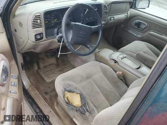 1997 Chevrolet Silverado 1500 with VIN 1GCEK19R6VE100721, listed as a Copart auction lot 50791185 with 100,724 mi miles and Salvage Title. Bid and sale history available at DreamBid. Image 8.