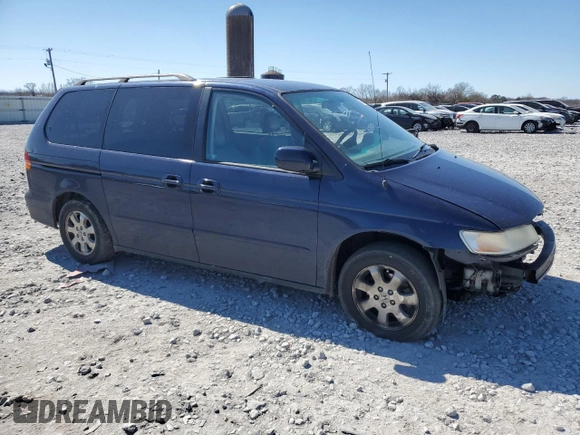 2004 Honda Odyssey EX-L with VIN 5FNRL18964B008117, listed as a Copart auction lot 46295495 with Not Provided miles and Salvage Title. Bid and sale history available at DreamBid. Image 4.