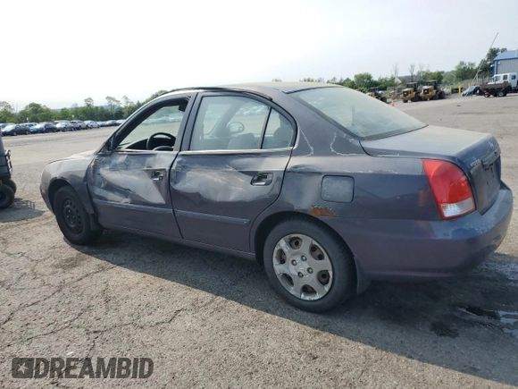 2002 Hyundai Elantra GLS with VIN KMHDN45D22U384067, listed as a Copart auction lot 59384065 with 131,236 mi miles and Salvage title. Bid and sale history available at DreamBid. Image 2.
