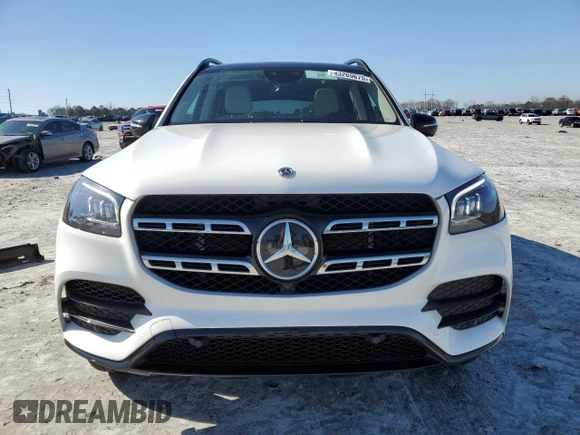 2022 Mercedes-Benz GLS with VIN 4JGFF5KE8NA802405, listed as a Copart auction lot 43269675 with 21,302 mi miles and Salvage Title. Bid and sale history available at carsss.com. Image 5.
