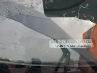 2017 Jeep Patriot Latitude z VIN 1C4NJPFA6HD149805, wystawiony jako Copart lot #54381665 z przebiegiem 88 011 mil mil oraz Szkoda całkowita • Salvage title. Historia ofert i sprzedaży dostępna na DreamBid. Obrazek 12.
