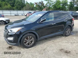 2014 Hyundai Santa Fe with VIN 5XYZUDLBXEG198796, listed as a Copart auction lot 56596375 with 106,017 mi miles and Salvage title. Bid and sale history available at DreamBid. Image 1.