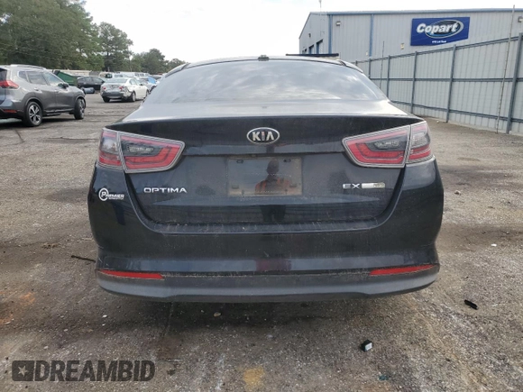 2016 Kia Optima Hybrid EX with VIN KNAGN4AD4G5093852, listed as a Copart auction lot 72550354 with 141,465 mi miles and Salvage Title. Bid and sale history available at carsss.com. Image 6.