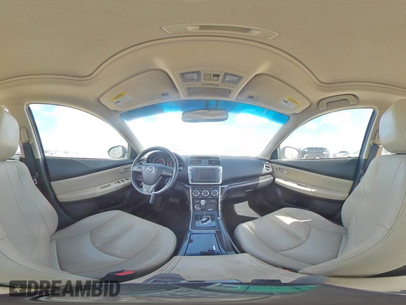 2012 Mazda 6 S Grand Touring with VIN 1YVHZ8CB3C5M01824, listed as a Copart auction lot 80911134 with 53,355 mi miles and Salvage Title. Bid and sale history available at DreamBid. Image 12.