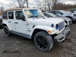 2021 Jeep Wrangler Unlimited Sahara с VIN 1C4JJXP62MW677073, выставлен на аукционе Copart как лот 61348075 с пробегом Не указан миль и Списание • Salvage title. История ставок и продаж доступна на DreamBid. Изображение 4.