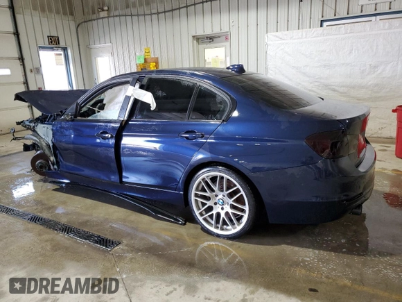 2013 BMW 3 Series 335i with VIN WBA3A9C57DF476154, listed as a Copart auction lot 50139945 with 0 mi miles and Salvage Title. Bid and sale history available at carsss.com. Image 2.