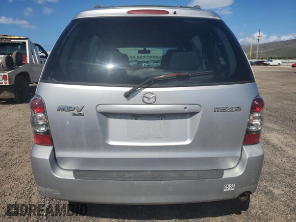 2006 Mazda MPV LX z VIN JM3LW28A060563098, wystawiony jako Copart lot #81003254 z przebiegiem 121 191 mil mil oraz Czysty tytuł • Clean title. Historia ofert i sprzedaży dostępna na DreamBid. Obrazek 6.