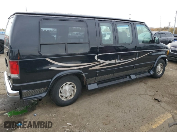 1999 Ford Econoline Cargo with VIN 1FDRE14W6XHA56562, listed as a Copart auction lot 75185804 with 153,673 mi miles and Clean Title. Bid and sale history available at carsss.com. Image 3.