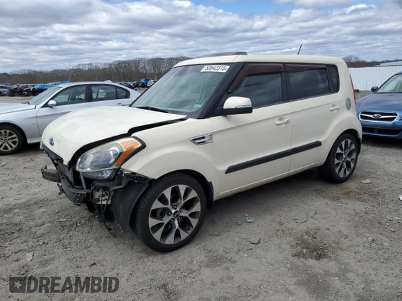 2012 Kia Soul + with VIN KNDJT2A64C7369921, listed as a Copart auction lot 53542315 with 110,339 mi miles and Clean Title. Bid and sale history available at carsss.com. Image 1.