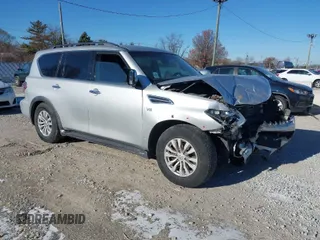 2017 Nissan Armada SV with VIN JN8AY2NC7H9505296, listed as a IAAI auction lot 41040388 with 1 mi miles. Bid and sale history available at carsss.com. Image 1.