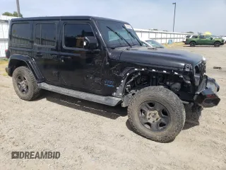 2022 Jeep Wrangler Unlimited Sahara with VIN 1C4JJXP60NW172991, listed as a Copart auction lot 54272305 with 54,361 mi miles and Salvage title. Bid and sale history available at DreamBid. Image 4.