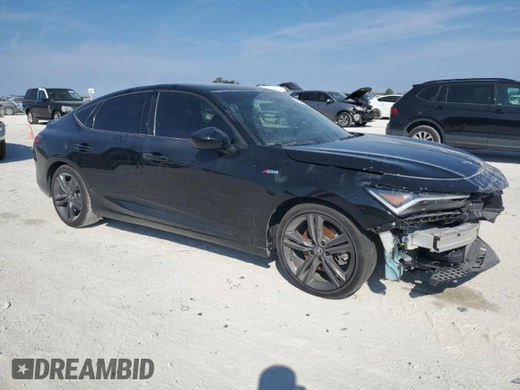 2024 Acura Integra w/A-Spec Package with VIN 19UDE4H33RA006361, listed as a Copart auction lot 43957395 with 17,644 mi miles and Salvage Title. Bid and sale history available at DreamBid. Image 4.