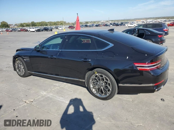 2021 Genesis G80 2.5T z VIN KMTGB4SC3MU045523, wystawiony jako Copart lot #76664754 z przebiegiem 41 514 mil mil oraz Szkoda całkowita • Salvage title. Historia ofert i sprzedaży dostępna na DreamBid. Obrazek 2.