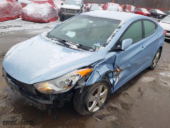 2013 Hyundai Elantra GLS PZEV with VIN KMHDH4AE8DU496607, listed as a IAAI auction lot 41432760 with 165,115 mi miles. Bid and sale history available at carsss.com. Image 19.