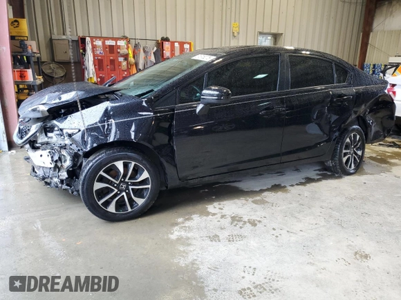 2015 Honda Civic EX with VIN 19XFB2F81FE268648, listed as a Copart auction lot 51818275 with 137,346 mi miles and Salvage Title. Bid and sale history available at carsss.com. Image 1.