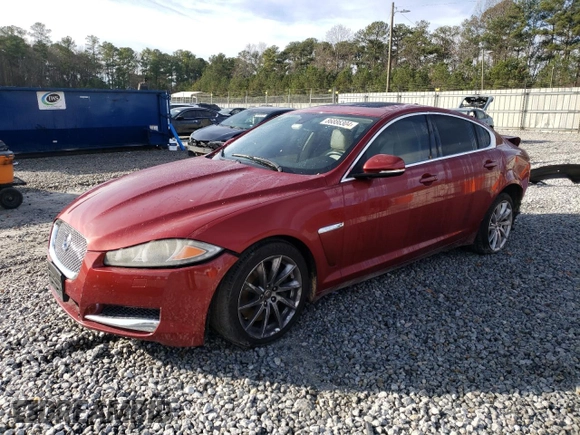 2013 Jaguar XF I4 RWD with VIN SAJWA0ES1DPS68698, listed as a Copart auction lot 86886304 with 99,260 mi miles and Salvage Title. Bid and sale history available at carsss.com. Image 1.
