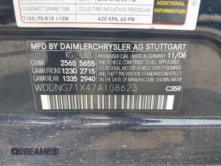 2007 Mercedes-Benz S 550 с VIN WDDNG71X47A108623, выставлен на аукционе IAAI как лот 42395736 с пробегом 192 584 миль миль и . История ставок и продаж доступна на DreamBid. Изображение 9.