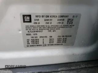 2017 Chevrolet Trax LT with VIN KL7CJLSB1HB169127, listed as a Copart auction lot 83825014 with Not Provided miles and Salvage Title. Bid and sale history available at DreamBid. Image 14.