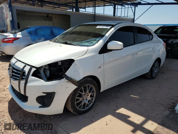 2017 Mitsubishi Mirage ES with VIN ML32F3FJ7HHF10373, listed as a Copart auction lot 60353785 with 67,439 mi miles and Salvage title. Bid and sale history available at DreamBid. Image 1.