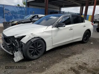 2014 Infiniti Q50 Premium with VIN JN1BV7AP8EM681848, listed as a Copart auction lot 51243735 with 131,411 mi miles and Salvage Title. Bid and sale history available at carsss.com. Image 1.