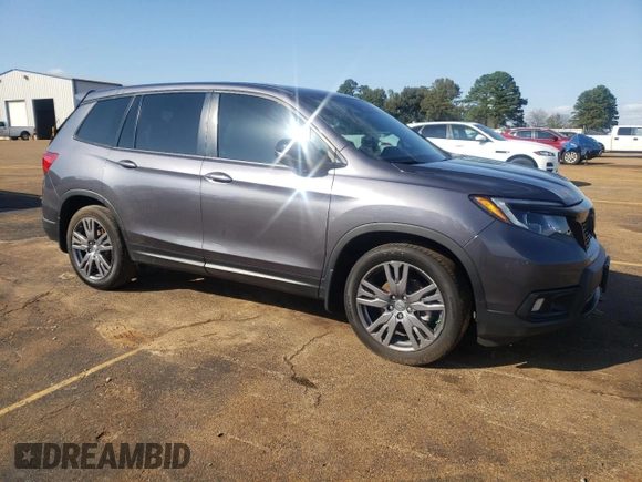 2021 Honda Passport EX-L with VIN 5FNYF7H51MB010442, listed as a Copart auction lot 78581674 with 23,359 mi miles and Salvage Title. Bid and sale history available at carsss.com. Image 4.