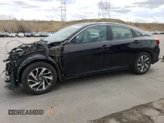 2017 Honda Civic Sedan EX with VIN 19XFC2F85HE038627, listed as a Copart auction lot 52527175 with 87,515 mi miles and Salvage Title. Bid and sale history available at carsss.com. Image 1.