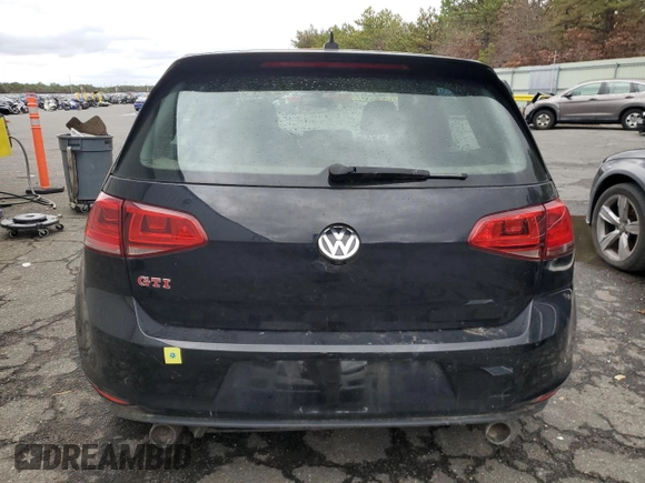 2017 Volkswagen Golf GTI Autobahn with VIN 3VW547AU6HM015631, listed as a Copart auction lot 69830484 with 0 mi miles and Salvage Title. Bid and sale history available at carsss.com. Image 6.
