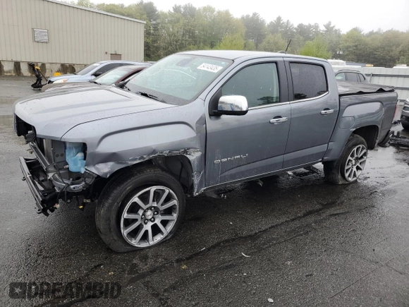 2022 GMC Canyon 4WD Denali with VIN 1GTG6EEN0N1147922, listed as a Copart auction lot 54143435 with 68,650 mi miles and Salvage title. Bid and sale history available at DreamBid. Image 1.