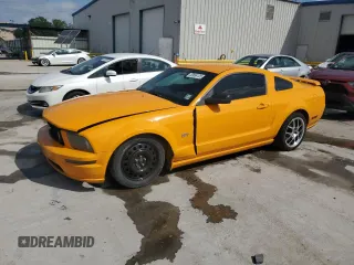 2007 Ford Mustang GT Deluxe with VIN 1ZVHT82H875207211, listed as a Copart auction lot 53654125 with 129,684 mi miles and Salvage title. Bid and sale history available at DreamBid. Image 1.