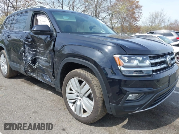 2019 Volkswagen Atlas SE with VIN 1V2UR2CA4KC616890, listed as a IAAI auction lot 42080701 with 48,269 mi miles and . Bid and sale history available at DreamBid. Image 1.