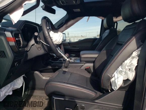 2024 Ford F-150 Raptor with VIN 1FTFW1RG7RFC23614, listed as a Copart auction lot 45560955 with 1,847 mi miles and Salvage Title. Bid and sale history available at DreamBid. Image 7.