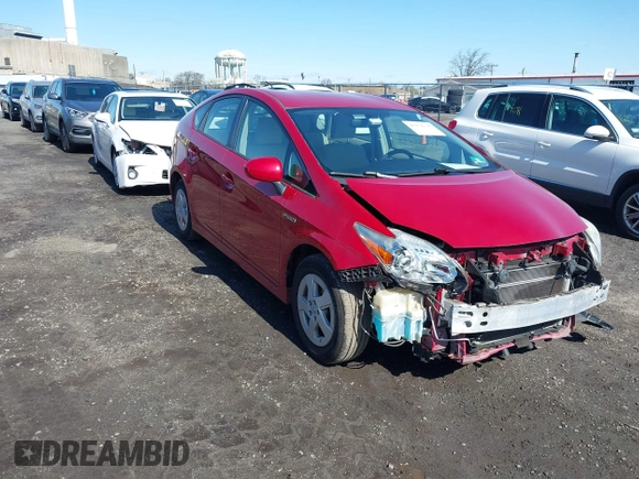 2011 Toyota Prius I with VIN JTDKN3DU8B5337594, listed as a IAAI auction lot 41976798 with 82,840 mi miles. Bid and sale history available at carsss.com. Image 1.