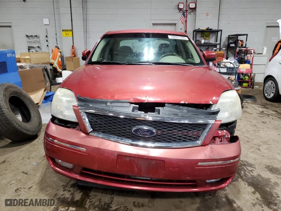 2005 Ford Five Hundred SEL with VIN 1FAFP24155G169424, listed as a Copart auction lot 48661285 with 0 mi miles and Salvage Title. Bid and sale history available at carsss.com. Image 5.