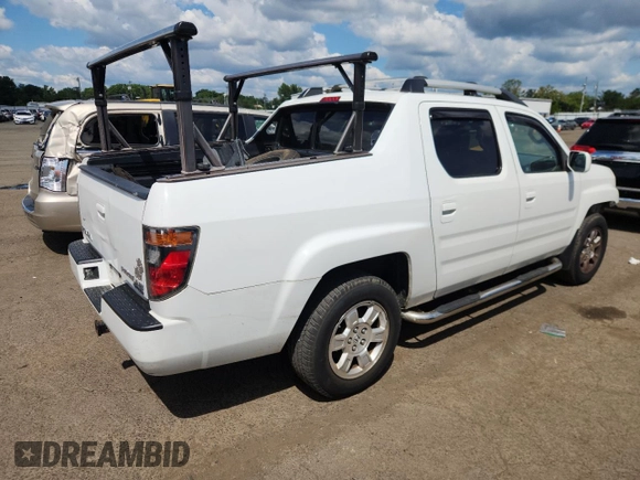 2008 Honda Ridgeline RTL with VIN 2HJYK16508H540795, listed as a Copart auction lot 65243545 with 168,807 mi miles and Salvage title. Bid and sale history available at DreamBid. Image 3.