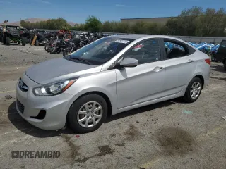 2014 Hyundai Accent GLS with VIN KMHCT4AE2EU608653, listed as a Copart auction lot 57521315 with 105,537 mi miles and Salvage title. Bid and sale history available at DreamBid. Image 1.