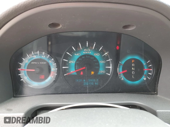 2010 Ford Fusion SE with VIN 3FAHP0HA3AR242574, listed as a Copart auction lot 51503675 with 202,192 mi miles and Salvage Title. Bid and sale history available at carsss.com. Image 9.