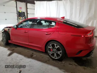 2019 Kia Stinger GT with VIN KNAE35LC5K6047361, listed as a Copart auction lot 48106325 with 130,584 mi miles and Salvage Title. Bid and sale history available at DreamBid. Image 2.