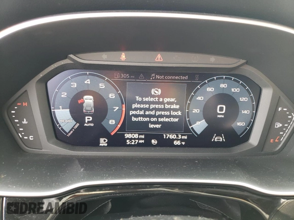 2020 Audi Q3 S line Premium Plus with VIN WA1EECF32L1116576, listed as a Copart auction lot 41111063 with 9,808 mi miles and . Bid and sale history available at DreamBid. Image 9.