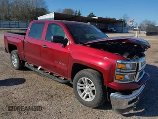 2014 Chevrolet Silverado 1500 LT with VIN 3GCPCREC5EG403536, listed as a IAAI auction lot 41681137 with 185,685 mi miles. Bid and sale history available at carsss.com. Image 1.