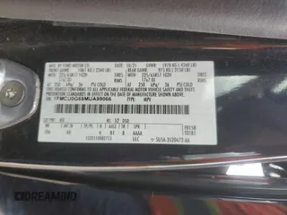 2021 Ford Escape SE с VIN 1FMCU0G69MUA99066, выставлен на аукционе Copart как лот 44684655 с пробегом 95 376 миль миль и Списание • Salvage title. История ставок и продаж доступна на DreamBid. Изображение 14.