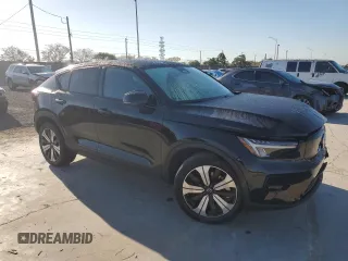 2023 Volvo C40 Recharge Pure Electric Plus with VIN YV4ED3GL5P2038573, listed as a Copart auction lot 48400075 with 13,420 mi miles and Salvage Title. Bid and sale history available at carsss.com. Image 4.