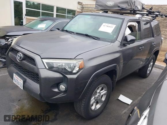 2016 Toyota 4Runner Limited with VIN JTEBU5JR8G5333532, listed as a IAAI auction lot 41786843 with 93,600 mi miles and . Bid and sale history available at DreamBid. Image 2.
